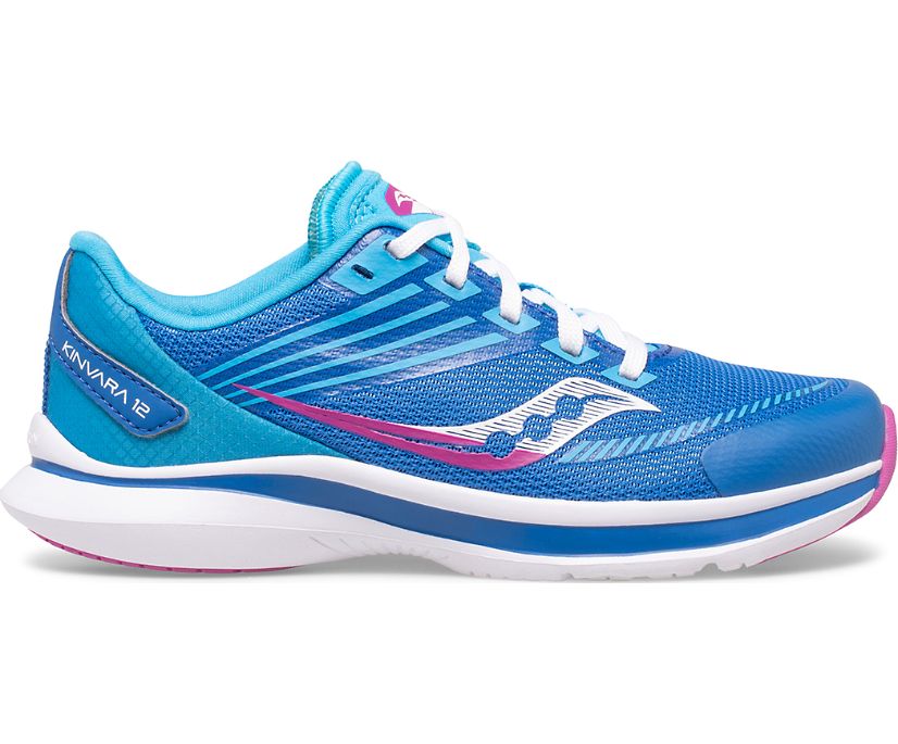 Saucony Kinvara 12 Kids' Sneakers Blue / Pink | Canada 883NWYB